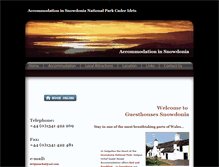 Tablet Screenshot of guesthousessnowdonia.com